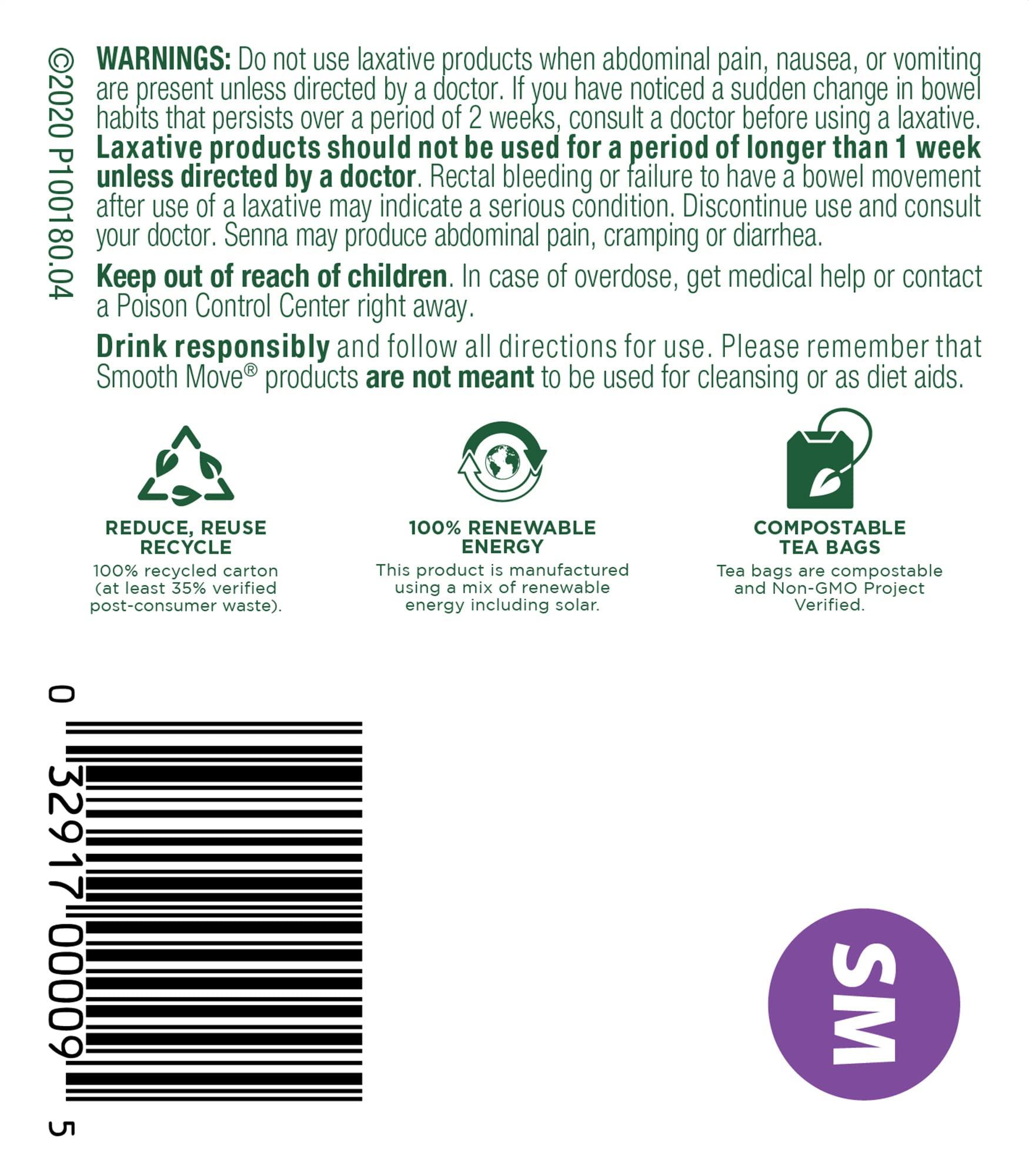 Traditional Medicinals Herb Tea, Smooth Move, 16 bag ( Value Bulk Multi-pack)