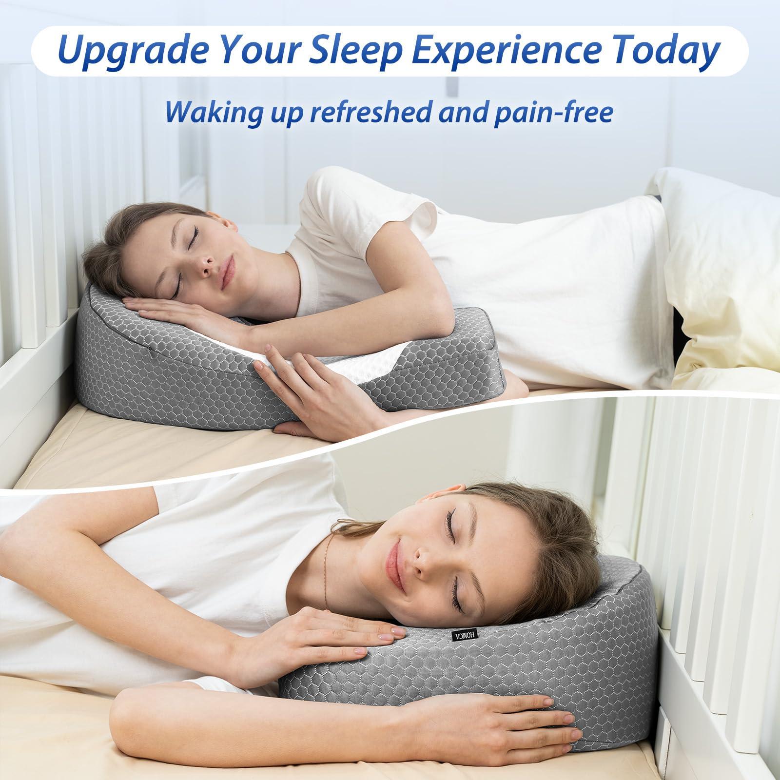 HOMCA HOMCA Side Sleeper Pillows for Adults, Memory Foam U Shaped Pillows for Neck and Shoulder Pain Relief, Ergonomic Shoulder Pillow for Side Sleepers with Cooling Removable Pillowcase