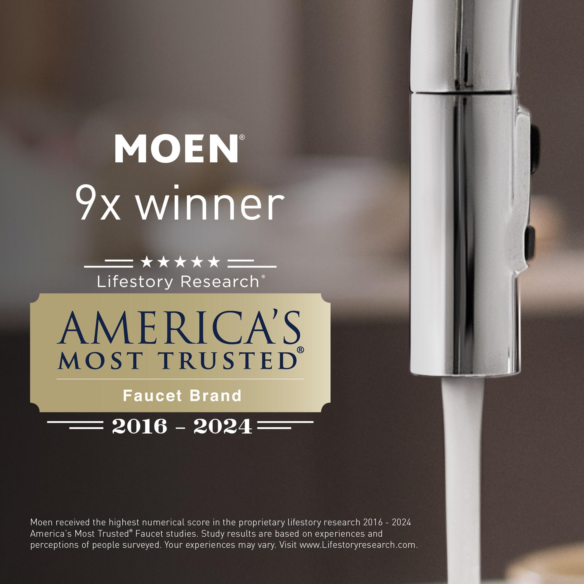 Moen Moen LR2354DCH Bathroom Safety 9-Inch Curved Bathroom Grab Bar with Integrated Corner Shelf, Chrome
