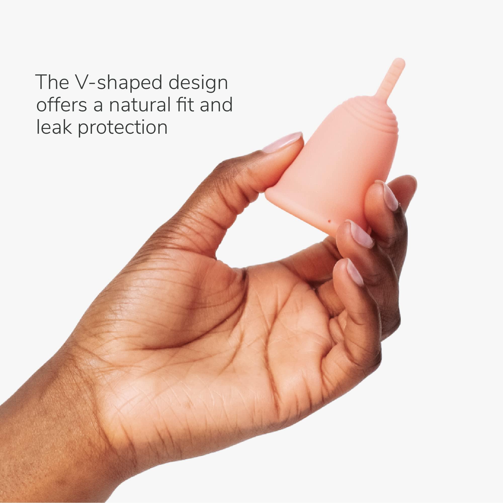 Softcup Softcup Menstrual Cup | Reusable Period Cup | Ultra-Soft Medical-Grade Silicone | Leak-Free, 12-Hour Wear | Made in The USA (Size 2)