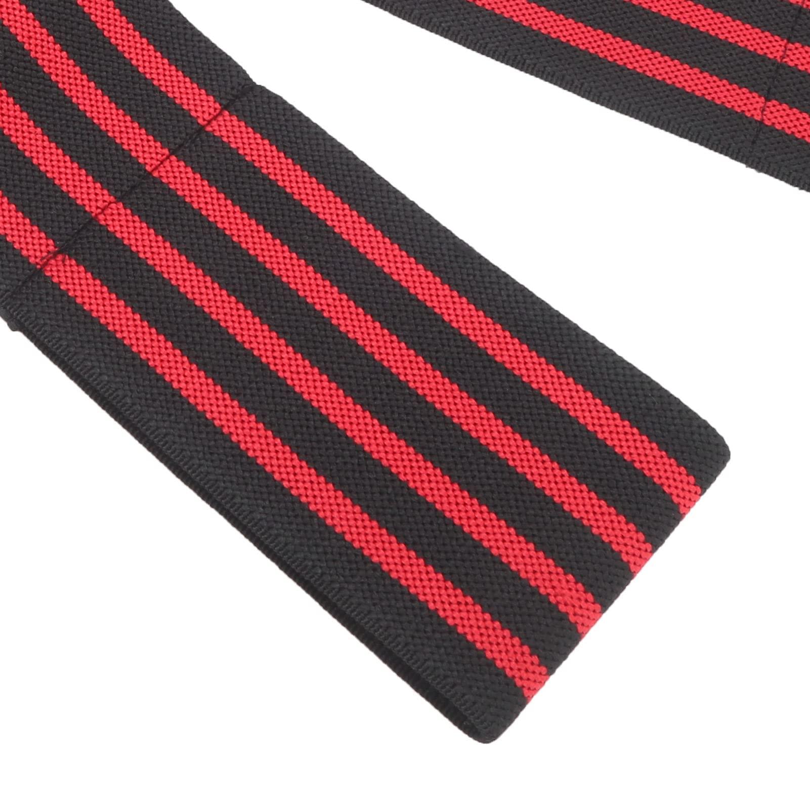 Flbirret Flbirret Adjustable Elbow Support Brace for Sports and Injury Recovery - Breathable and Elastic Compression Bandage for Tennis and Golfers Elbow Pain Relief(Black and Red Stripe)