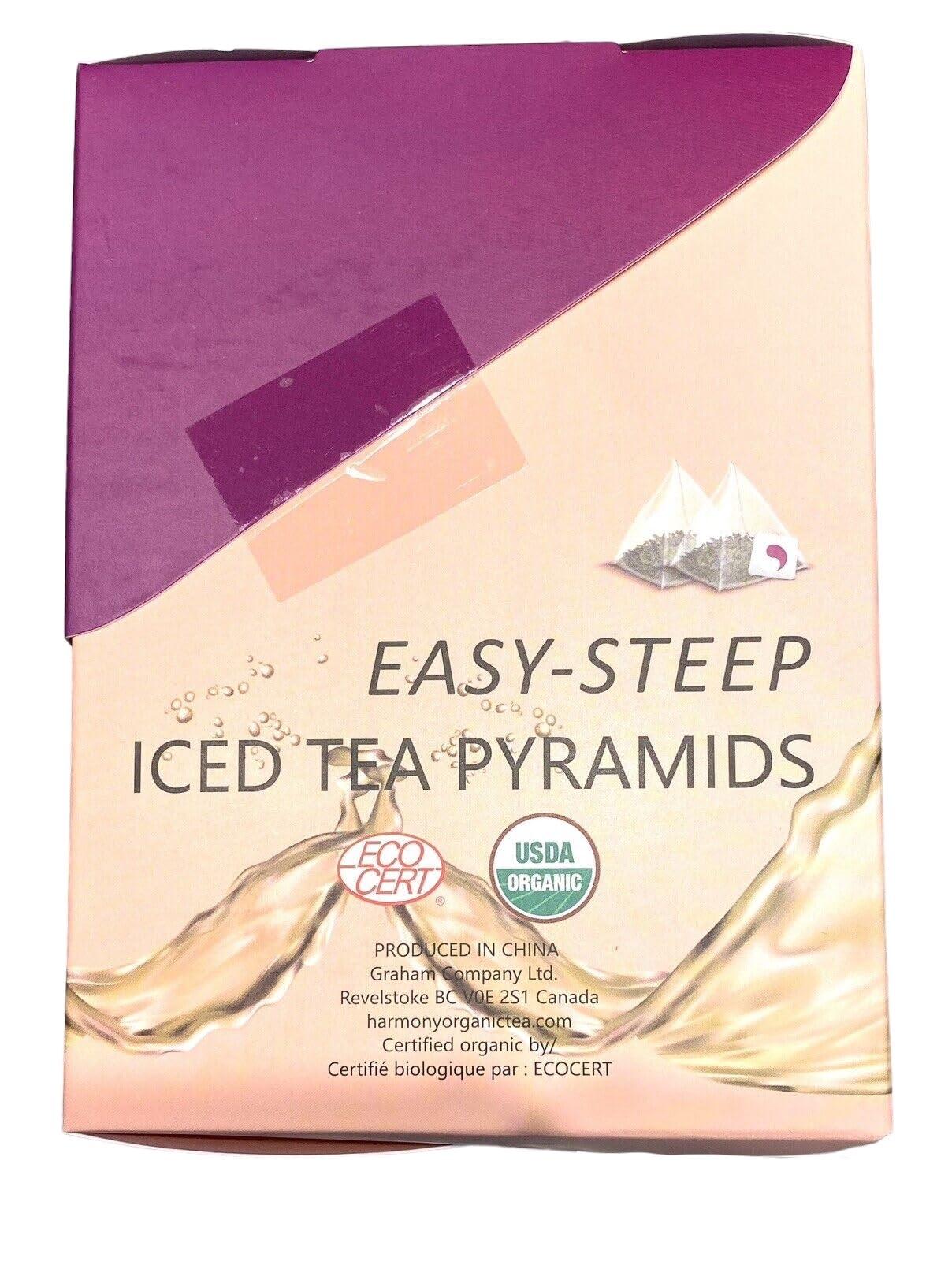 Graham Co. Ltd. Generic Iced Tea Cold Brew PASSIONFRUIT GREEN w/Matcha 25 Pyramids by Harmony Organic