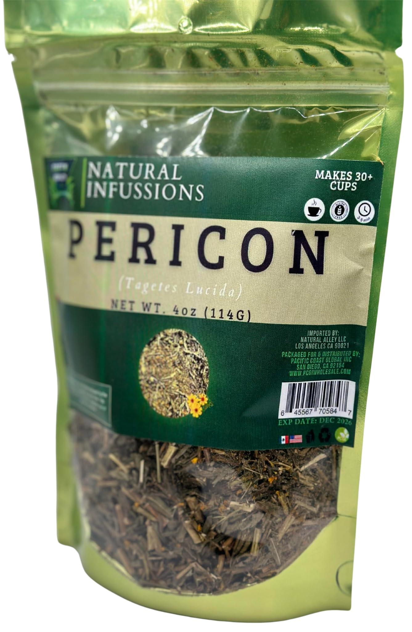GREEN ROYALTY Pericon (Yerbanis) Herbal Tea 4 oz (114gr), Resealable Bag 100% All Natural Fresh Tea