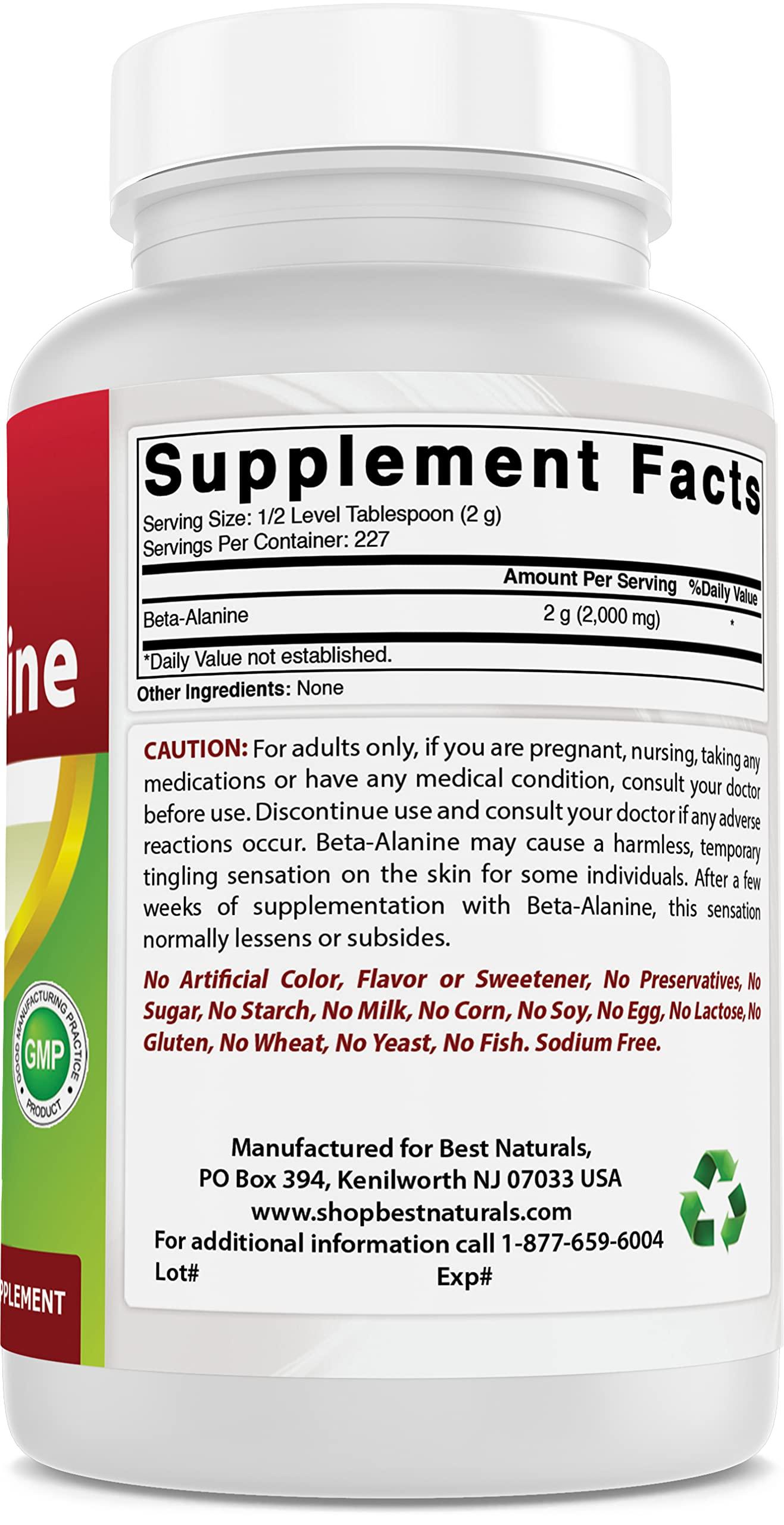 Best Naturals Taurine Powder 1 Lb & Beat Alanine Powder 1 Lb
