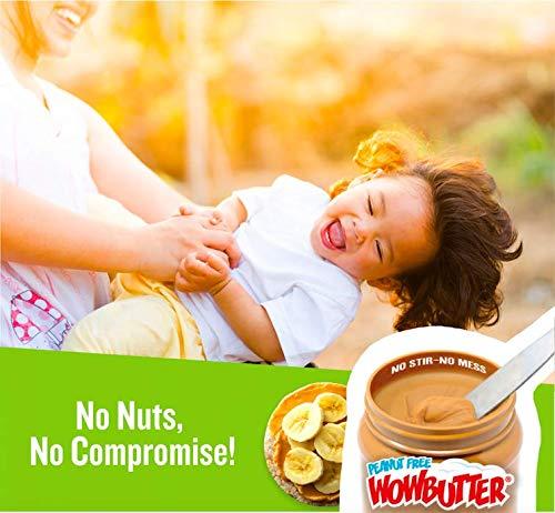 WOWBUTTER WOWBUTTER - Creamy Peanut & Tree Nut Free Spread - 100 Cups - 1.12oz each - Made With Whole Toasted Soy - All Natural Ingredients - Safe for School - Vegan Plant Protein Food - Gluten Free & Non-GMO