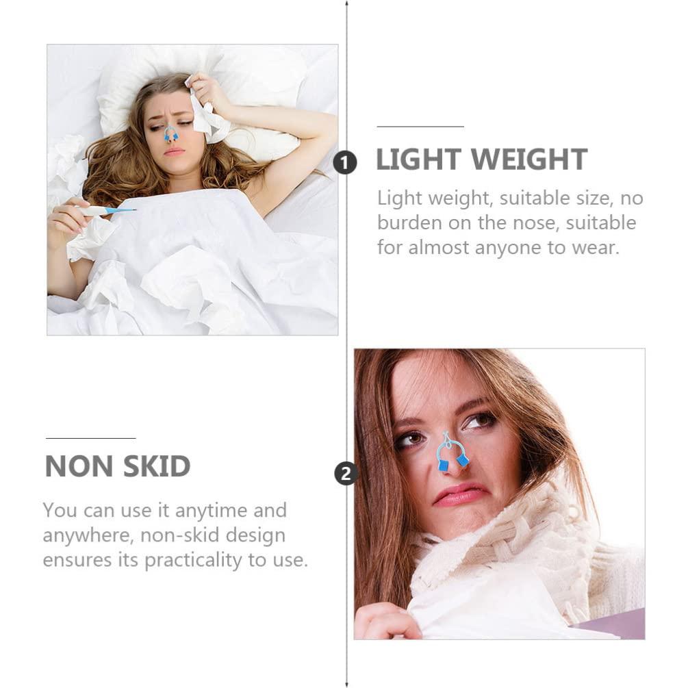 DOITOOL Plastic Clips Stop Nosebleeds Epistaxis Clip: 20pcs Nose Bleed Stopper Nasal Clip Treatments Foam Nose Slap for Emergency Accident Accessory Blue