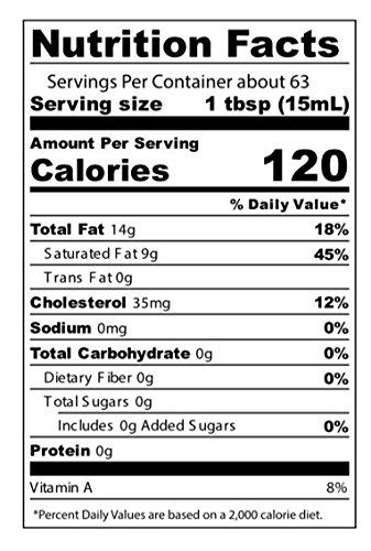 Gold Nugget Ghee TRADITIONAL GHEE BY GOLD NUGGET GHEE, USDA ORGANIC, FULL-YEAR/PASTURE-RAISED, GRASS-FED BUTTER 32oz