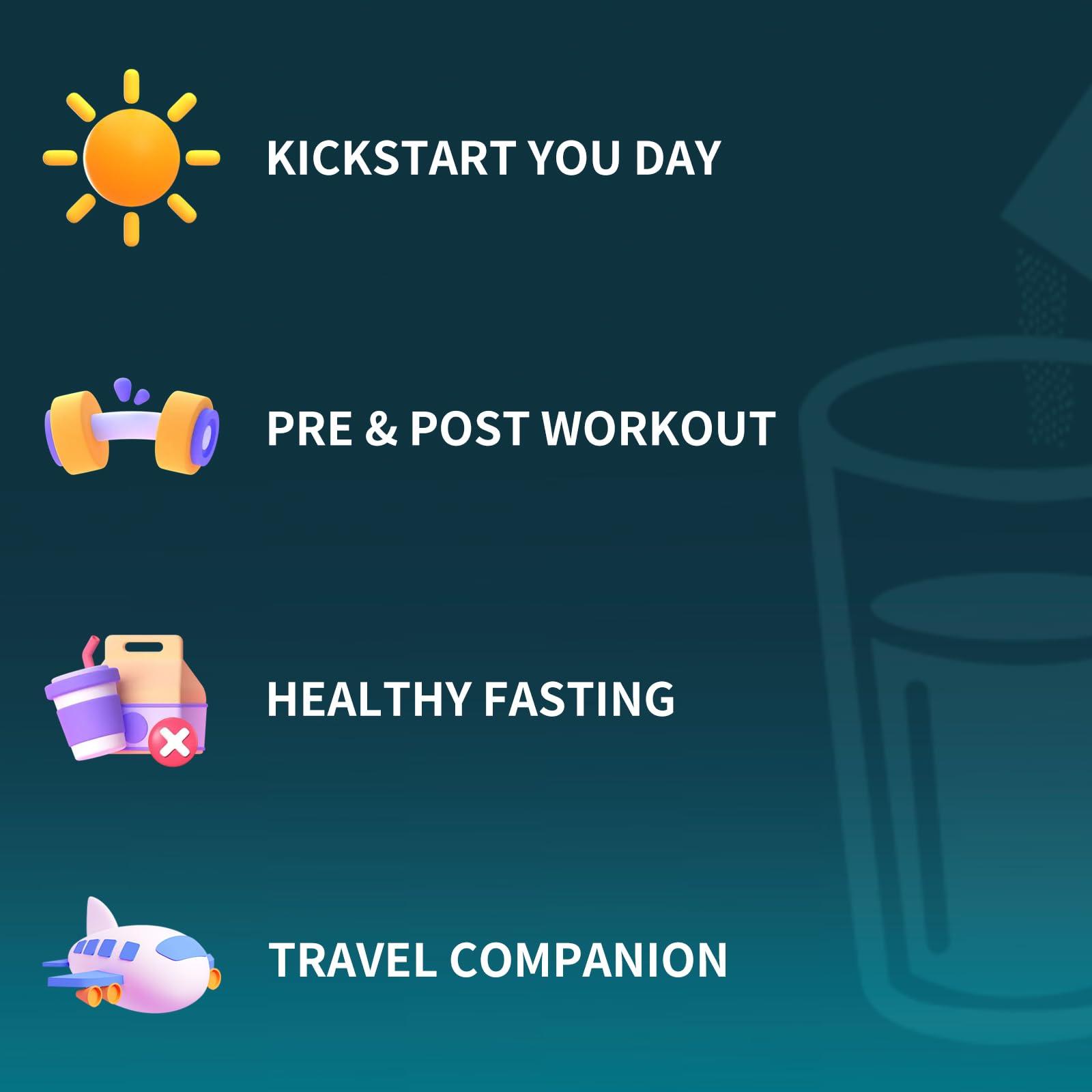 OZENKE OZENKE Electrolytes Powder Packets, 30 Sticks Hydration Packets Sugar Free, Electrolyte Drink Mix Travel Electrolyte Packets for Rapid Hydration, 6 Flavors