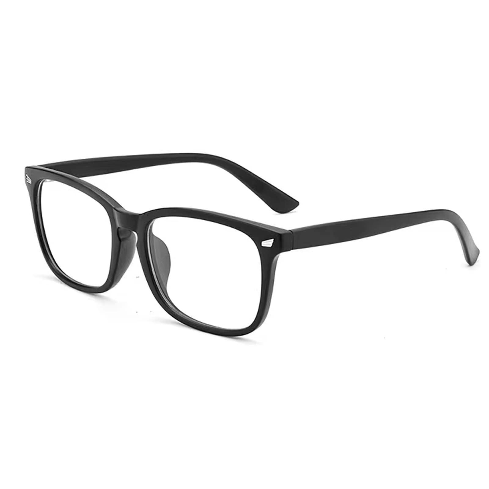 Jcerki Jcerki Myopia glasses -1.00 Distance nearsighted glasses Black Frame Unisex Glasses