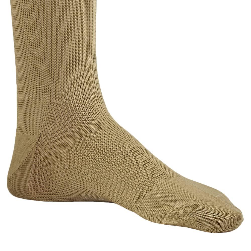 Ames Walker Ames Walker AW Style 111 Cotton 20-30 mmHg Firm Compression Knee High Socks Khaki Small