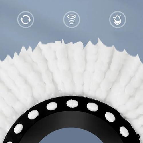 Generic Magic-Mops Mop and Bucket with Wringer Set with 3 Microphiber Mop Heads and a Scrubber, 60\" Spin Mop for Floor Cleaning, Sturdy Spin Mop and Bucket