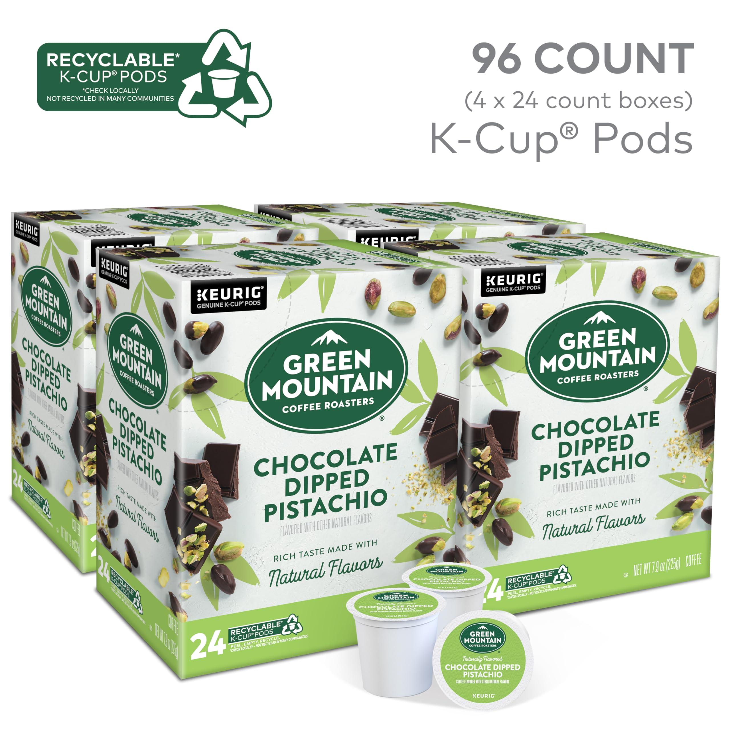 Green Mountain Coffee Roasters Green Mountain Coffee Roasters Chocolate Dipped Pistachio, Single-Serve Keurig K-Cup Pods, 96 Count