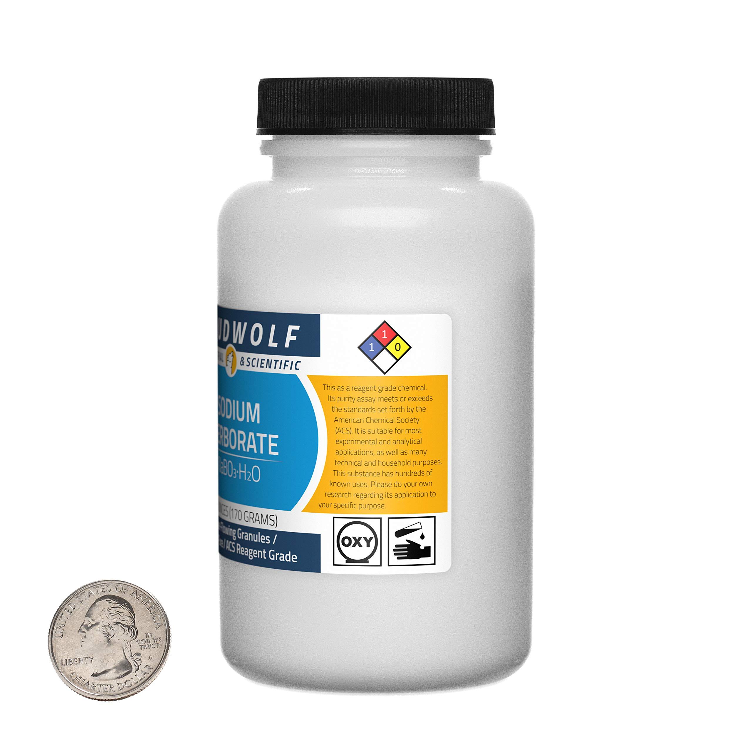 Loudwolf Sodium Perborate / 12 Ounces / 2 Bottles / 99.8% Pure ACS Reagent Grade/Free-Flowing Granules