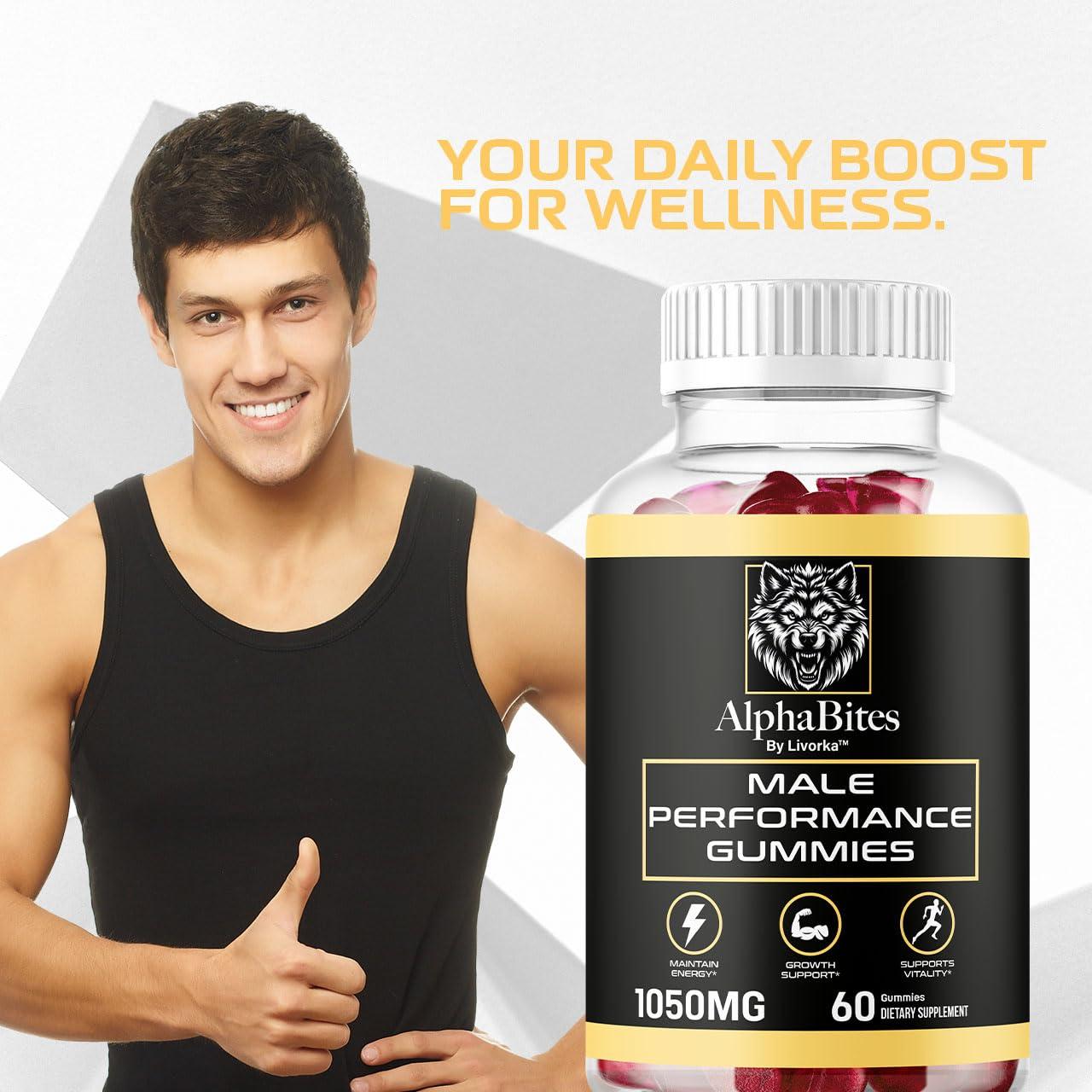 LIVORKA (3 Pack) Alpha Bites - Alpha Bites Gummies, Alpha Bites for Men, AlphaBites, AlphaBites Gummies, Alpha Bites Gummies for Men, AlphaBites for Men Gummy, AlphaBites Reviews, 180 Gummies for 3 Months