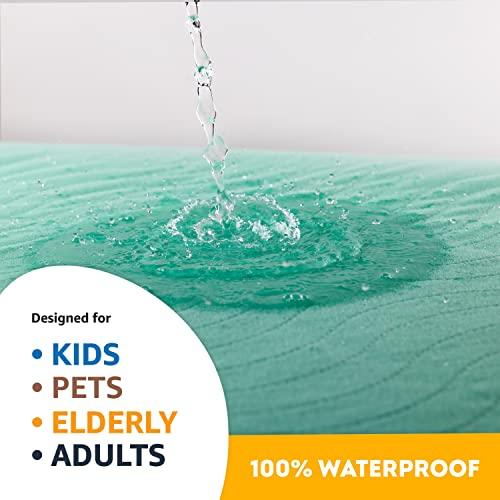 IMPROVIA IMPROVIA® Washable Underpads, 34" x 36" (Pack of 6) - Heavy Absorbency Reusable Incontinence Pads for Kids, Adults, Elderly, and Pets - Waterproof Protective Pad for Bed, Couch, Sofa, Furniture, Floor