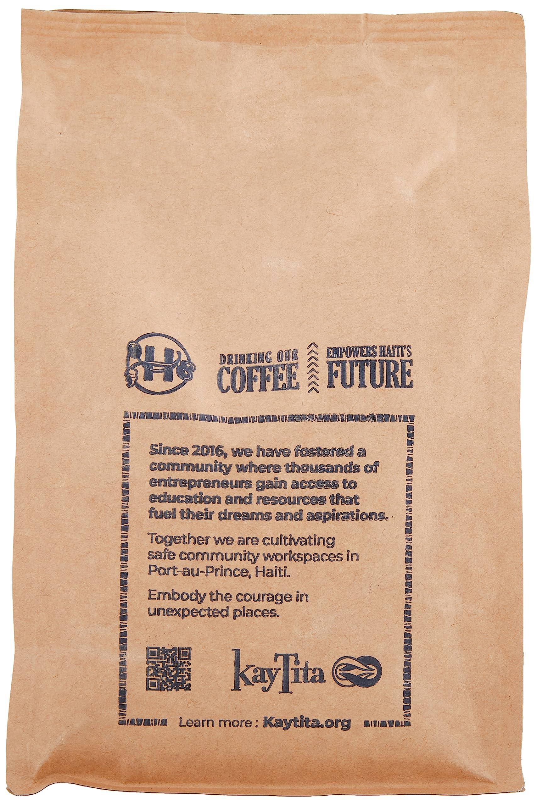 Haiti Coffee Co. Haiti Coffee Co. Haiti & Brazil Blend, Medium Roast Organic Whole Beans, Flavor Notes of Roasted Almond, Caramel, and Molasses (Sanctuary, 12 Ounce)