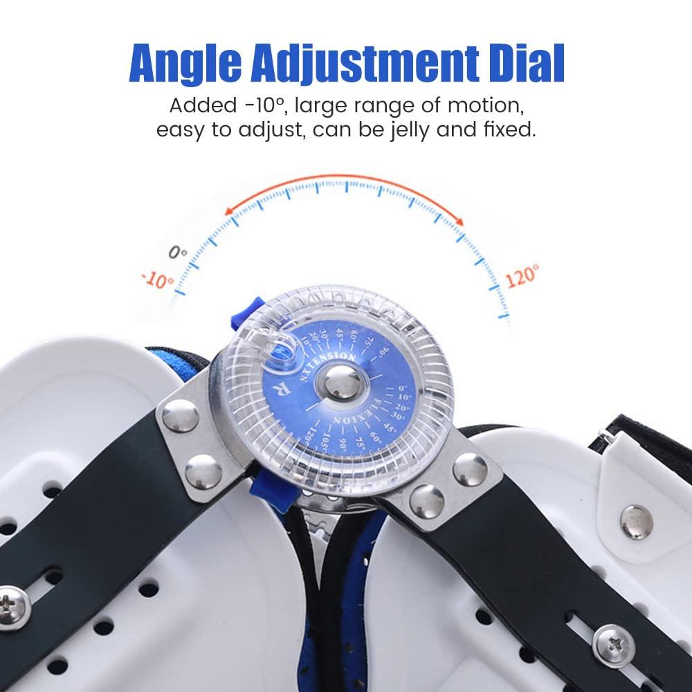 GARCAN Knee Brace Medial Hinged Leg Brace Support Osteoarthritis Knee Joint Pain Sports Unloading for Arthritis Ligament Adjustable,Right,M