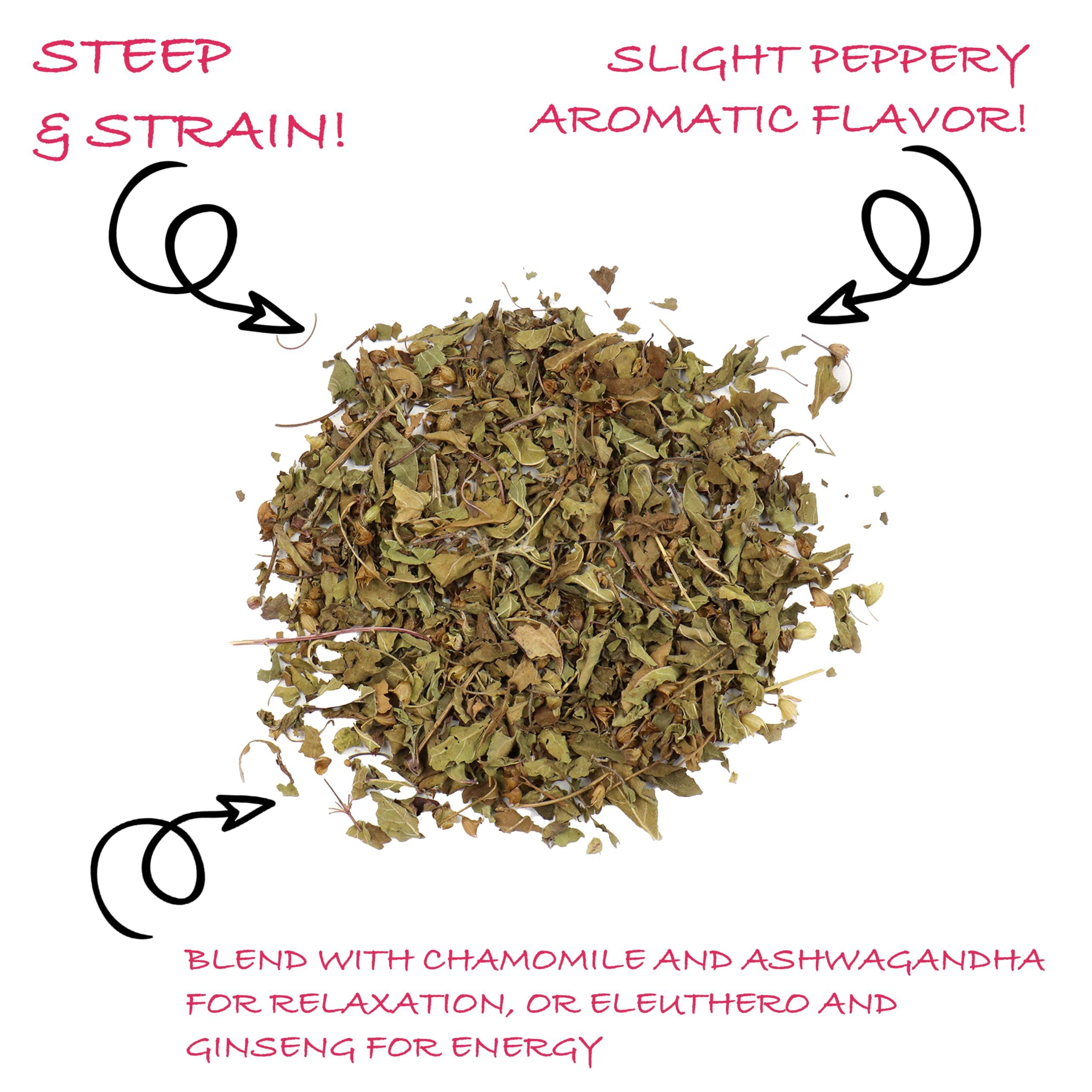 Worldwide Botanicals Worldwide Botanicals Organic Holy Basil Tea, 8oz - Tulsi Krishna - Loose Leaf Premium Herbal Tea, 100% Pure Tulsi Holy Basil, Fair Trade, Adaptogenic, Kosher