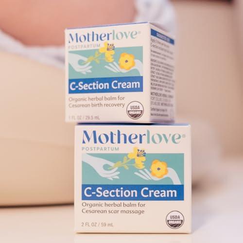 Motherlove Motherlove C-Section Cream (2 oz) Organic Herbal Balm for Cesarean Scar Massage