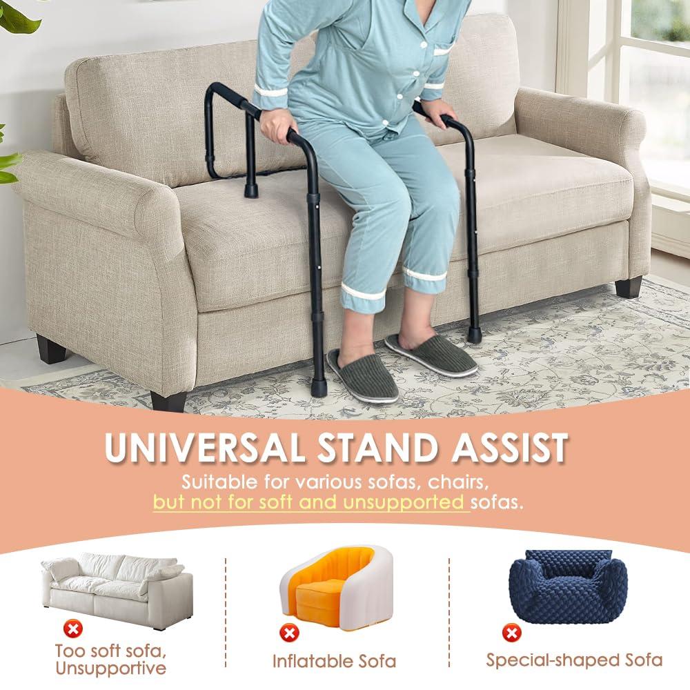 NEPPT Stand Assist for Elderly Chair Lift Assist Cane Seniors Fall Prevention Devices Couch Cane Standing Supports Handles Mobility Daily Living Aids Safety Grab Bar for Patient, Handicap, Disability