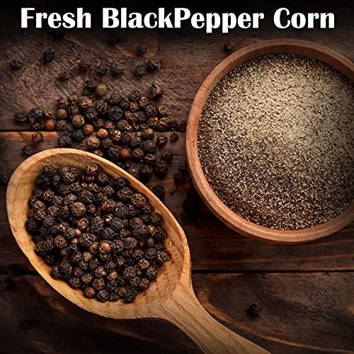 Himalayan Chef Himalayan Chef Salt & Pepper Grinder Variety Pack (Pink Salt, Black Peppercorn, Onion Salt, Garlic Salt), 1 Count(Pack of 4)