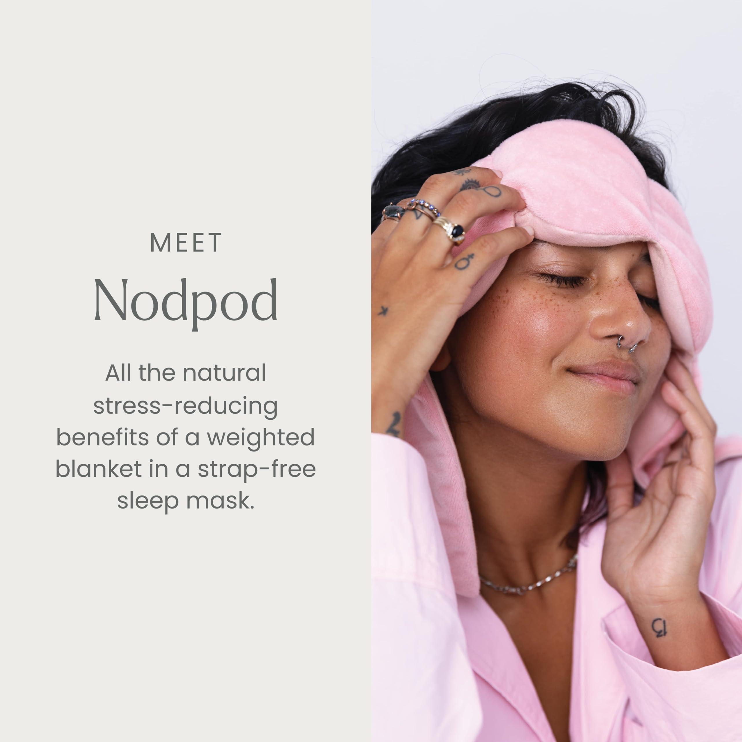 nodpod Nodpod Gentle Pressure Sleep Mask | Patented Light Blocking Design for Sleeping, Traveling & Relaxation - Blush Pink