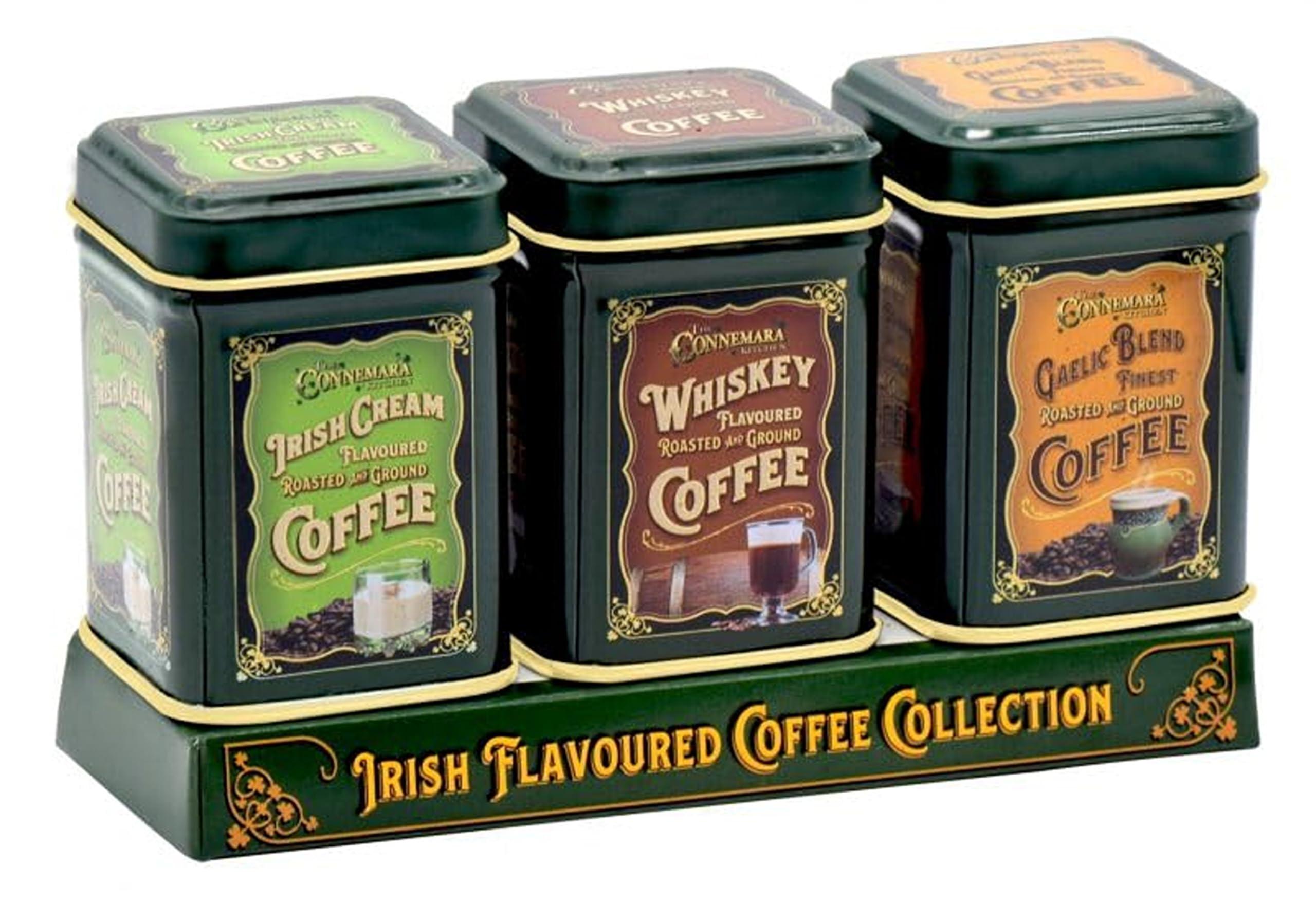 JC Walsh and Sons JC Walsh and Sons Irish Set of 3 Mini Coffee Flavours: Irish Cream, Whiskey & Gaelic Blend Flavored Coffee