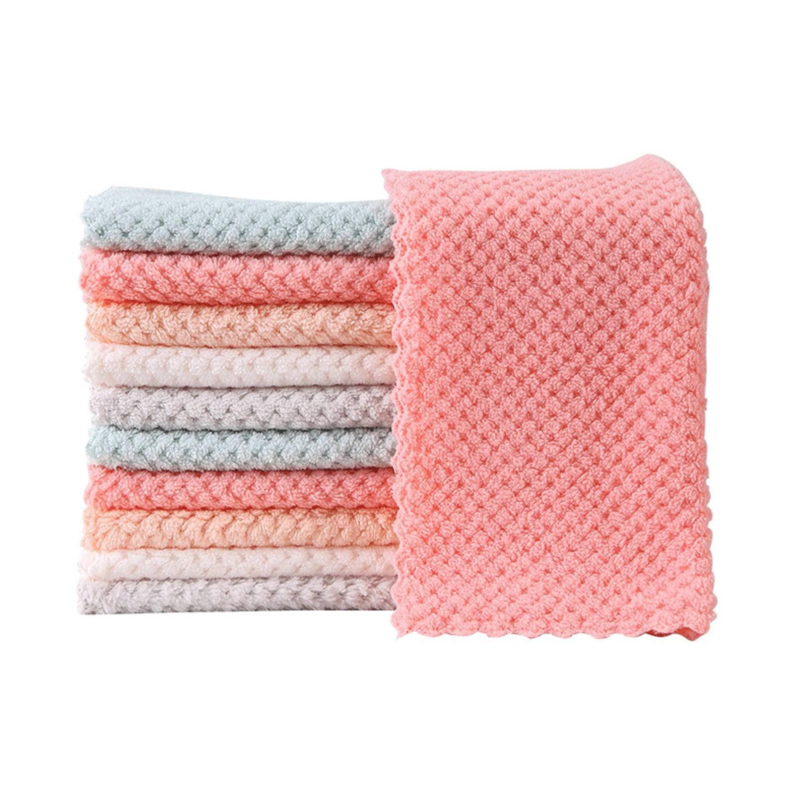 MBETA MBETA Polyester Pineapple Grid Trimming rag Absorbent decontamination Baiji Cloth Kitchen Cleaning lint-Free Dishcloth