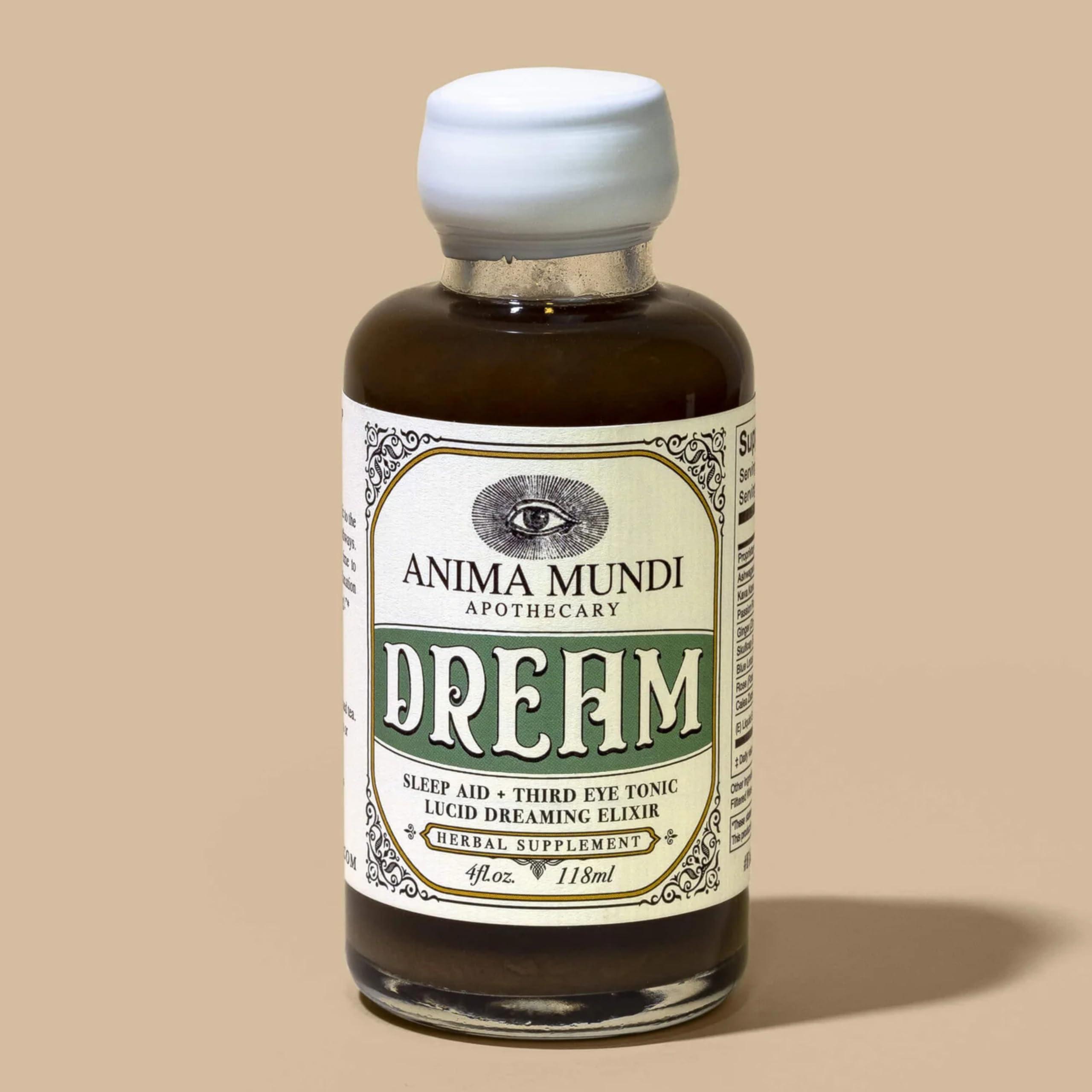 Anima Mundi Apothecary Anima Mundi Lucid Dream Elixir - Third Eye Tonic - Relaxing Adaptogenic Drink - Support Lucid Dreaming and Visionary Sleep with This Calming Tonic (2 oz)