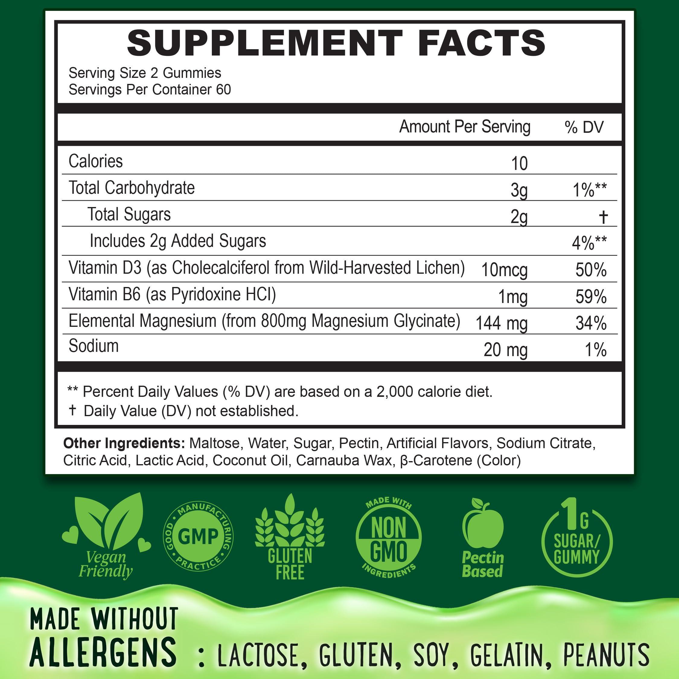OH MY CHEWY Center-Filled Magnesium Glycinate Gummies 400MG - High Absorption for Kids, Teens & Adults - Supplement for Sleep, Calm & Muscle Relaxation with B6 & D3 - Gluten Free & Vegan Friendly - 120 Count