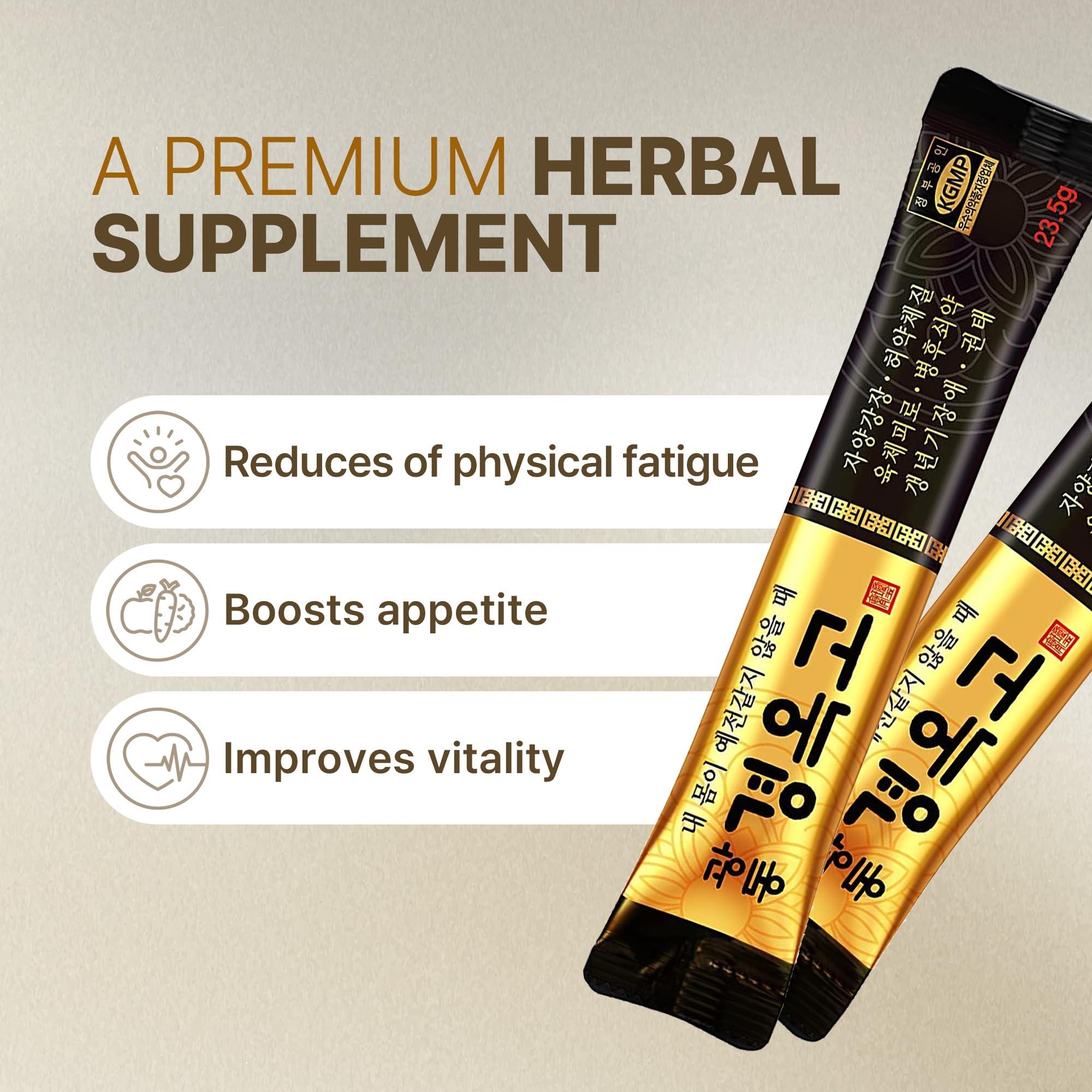 KWANGDONG KWANGDONG Kyung Ok Ko Premium Korean Herbal Supplment with Natural Ingredients, Natural Energy Booster for Men & Women 60P