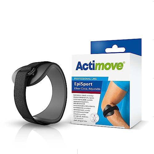 Actimove Actimove Professional EpiSport Epicondylitis Clasp for Men/Women | Tennis Elbow Strap Tendonitis Arm Band, Counterforce Brace & Elbow Band for Bursitis, Tendon Pain Relief, Black, Medium