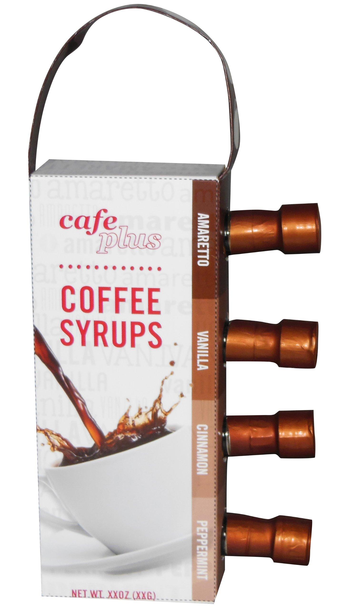 MSRF, INC. MSRF Cafe Plus Variety Pack, Gourmet Coffee Syrup, 9.4 Ounce