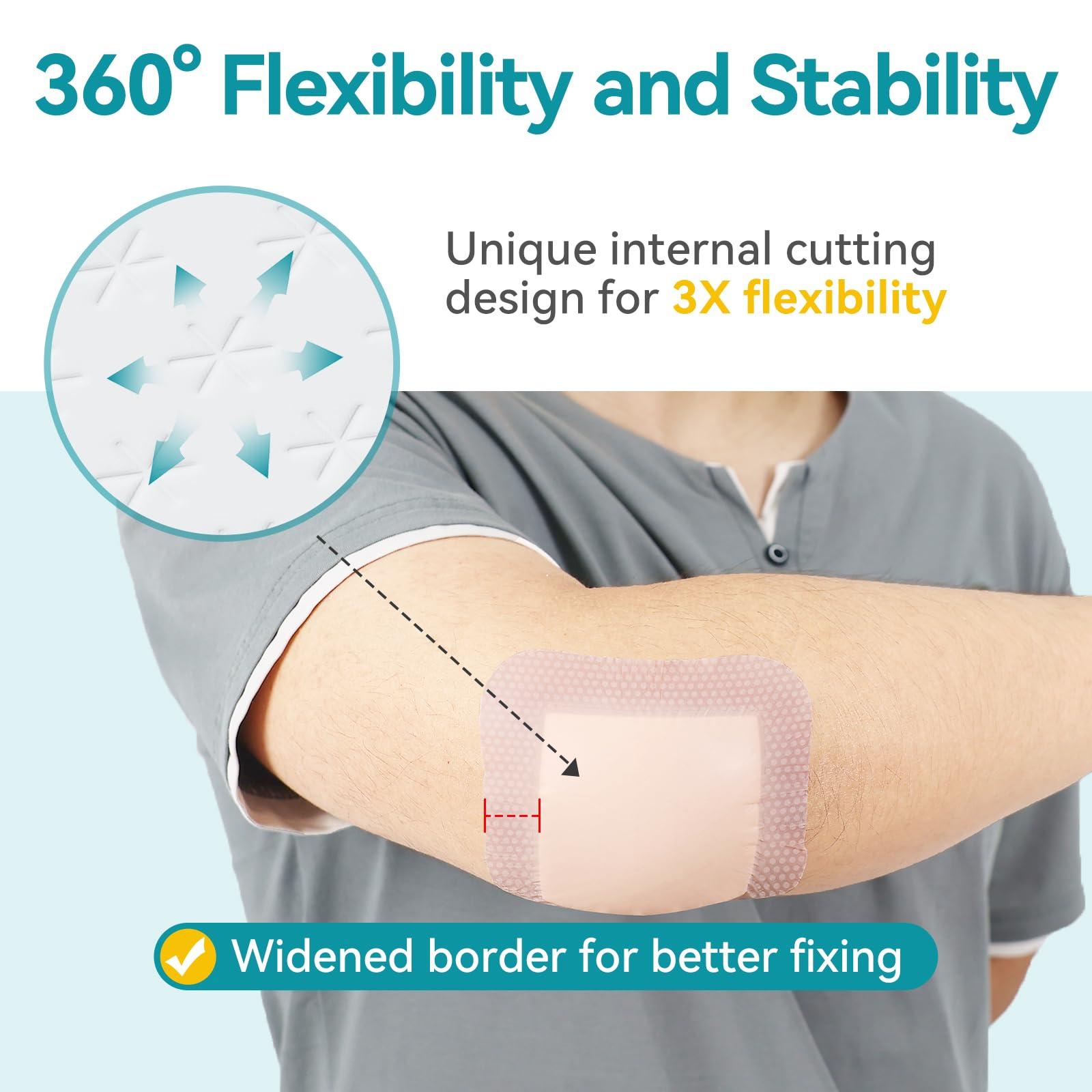 Dimora Dimora Silicone Super Absorbent Wound Dressings & Dimora Ultra Soft Silicone Foam Dressing 4\"x4\"