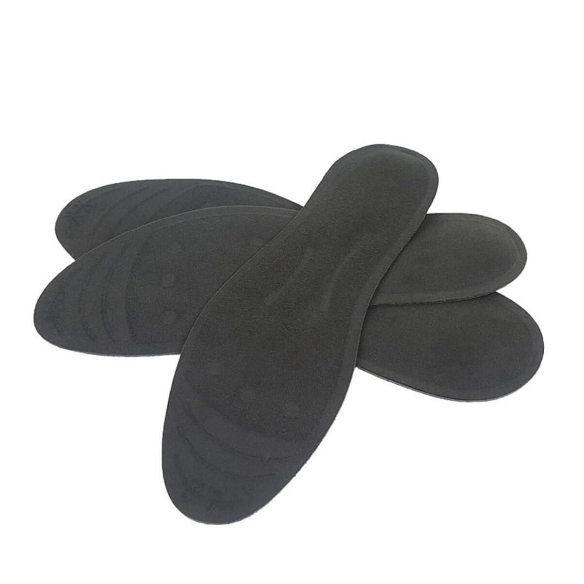 Healifty Liquid Massaging Orthotic Shoe Insoles - Shock Absorbing Gel Shoes Inserts - Foot and Arch Support - Glycerin Filled - Foot Massage for Plantar (XS Size)