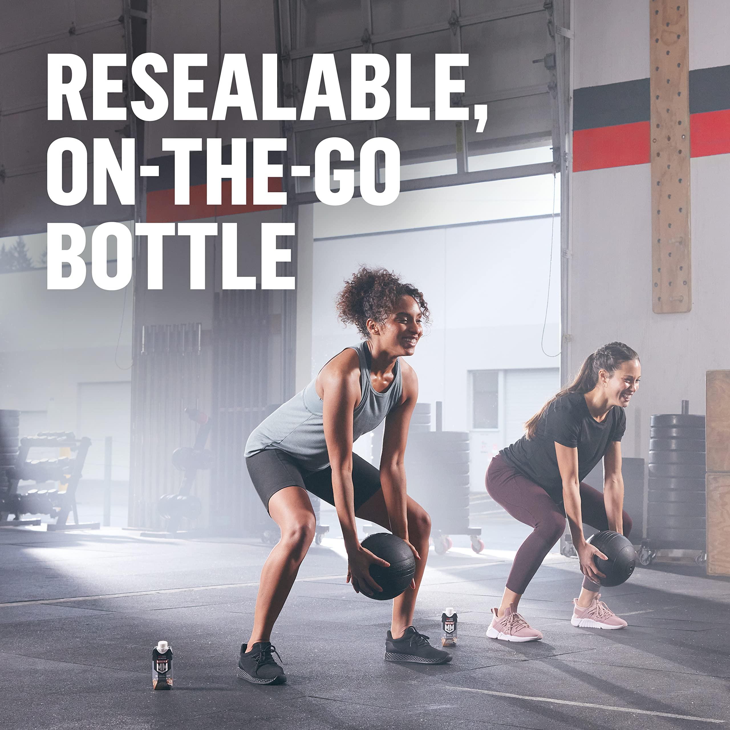 Muscle Milk Muscle Milk Pro Advanced Nutrition Protein Shake, Knockout Chocolate, 11 Fl Oz Carton, 12 Pack, 32g Protein, 1g Sugar, 16 Vitamins & Minerals, 5g Fiber, Workout Recovery, Packaging May Vary