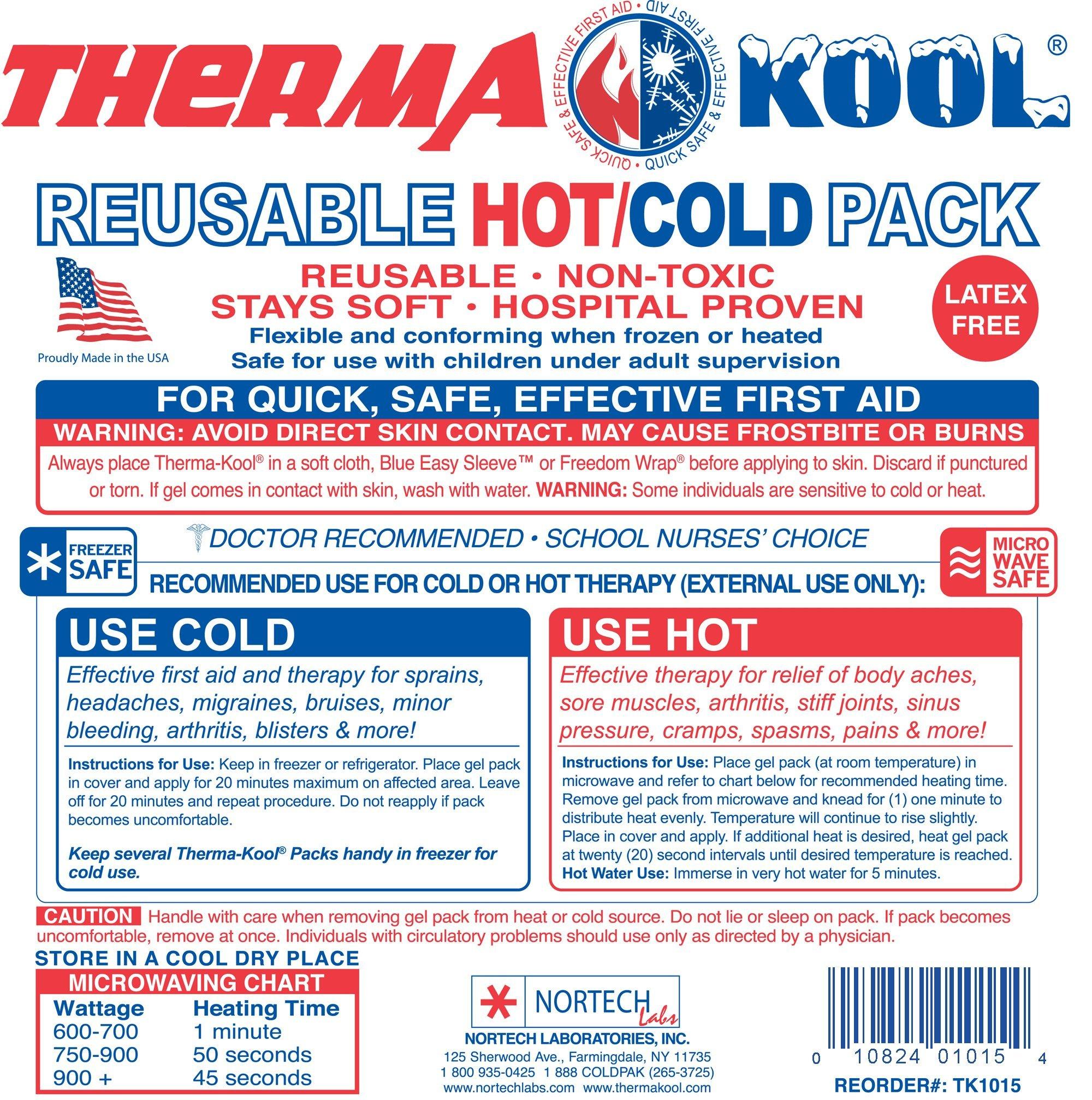 THERMA-KOOL® Therma-Kool Reusable Hot Cold Gel Pack, 10" x 15" (Super Size) - 6/Case