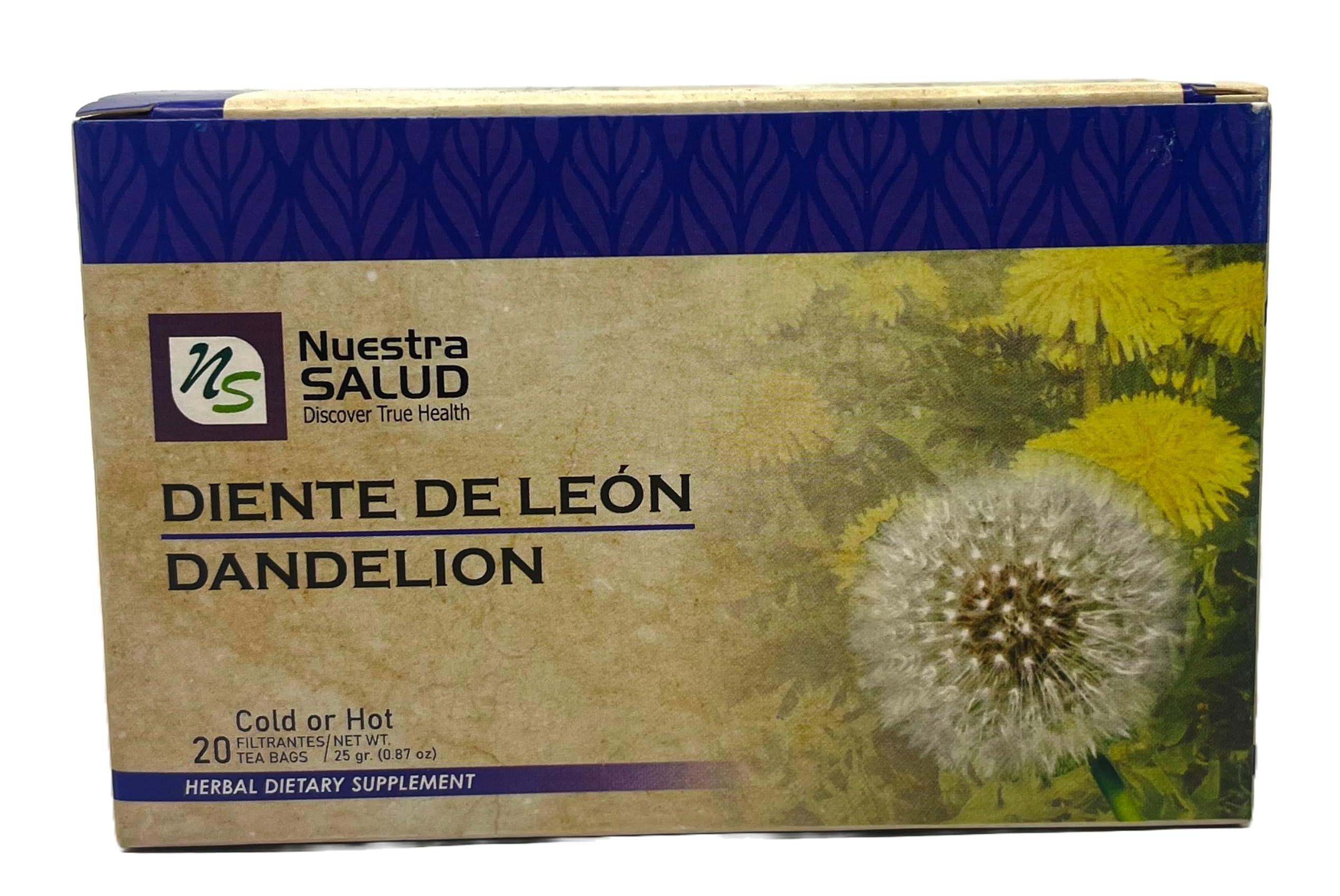 CIK Naturals Dandelion Tea Diente de Leon Te (60 tea bags) Value Pack 100% Natural and Caffeine Free