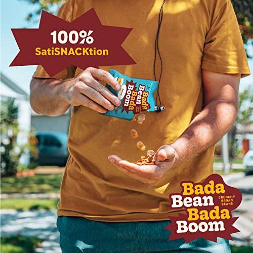 Enlightened Bada Bean Bada Boom - Plant-Based Protein, Gluten Free, Vegan, Crunchy Roasted Broad (Fava) Bean Snacks, 110 Calories per Serving, Sweet Sriracha, 4.5 Ounce (Pack of 6)