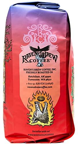 Raven's Brew Coffee Raven's Brew Coffee Full Bodied Coffee Dark Roast Whole Bean - Wicked Wolf 2lb