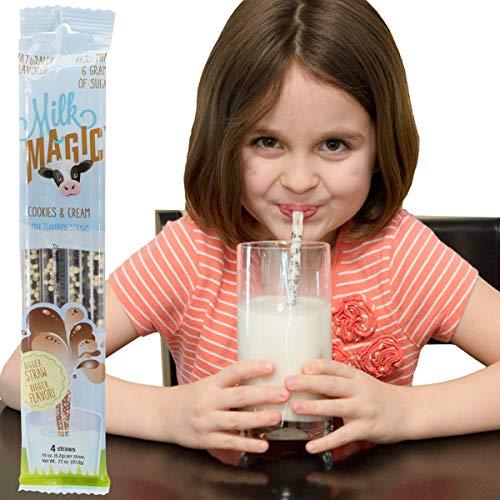 MILK MAGIC Milk Magic Cookies & Cream Milk Flavoring Straws, .18 oz, 4 count