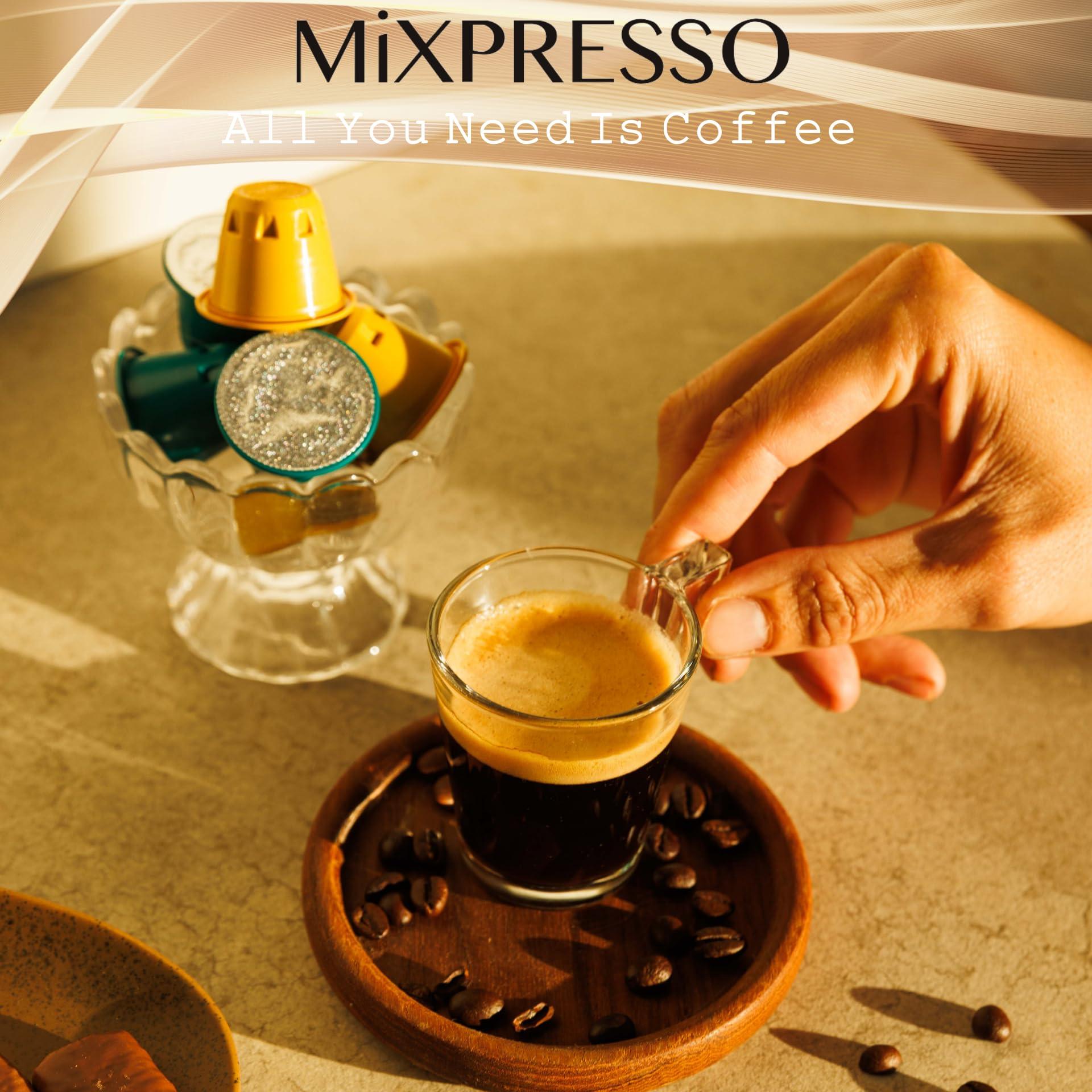 Mixpresso Mixpresso Capsule Spinning Carousel Holder Bundle with 50 Espresso Capsules, Classe (Compatible With Nespresso Machines) 360 Degree Rotatable Capsules Holder, Holds 40 Coffee Pods