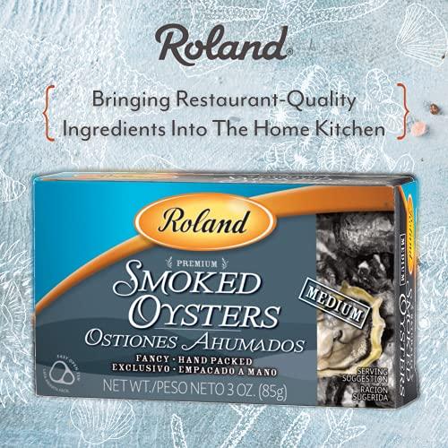 Roland Foods Roland Foods Premium Naturally Smoked Medium Oysters in Oil, Wild Caught, 3 Ounce, Pack of 1