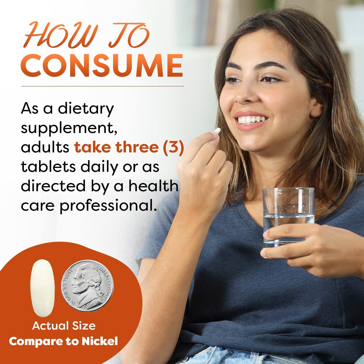 Best Naturals Best Naturals Calcium Magnesium Zinc with Vitamin D3, 300 Tablets - Calcium 1000 mg, Magnesium 400 mg, Zinc 25 mg & D3 600 IU per Serving (3 Tablets)