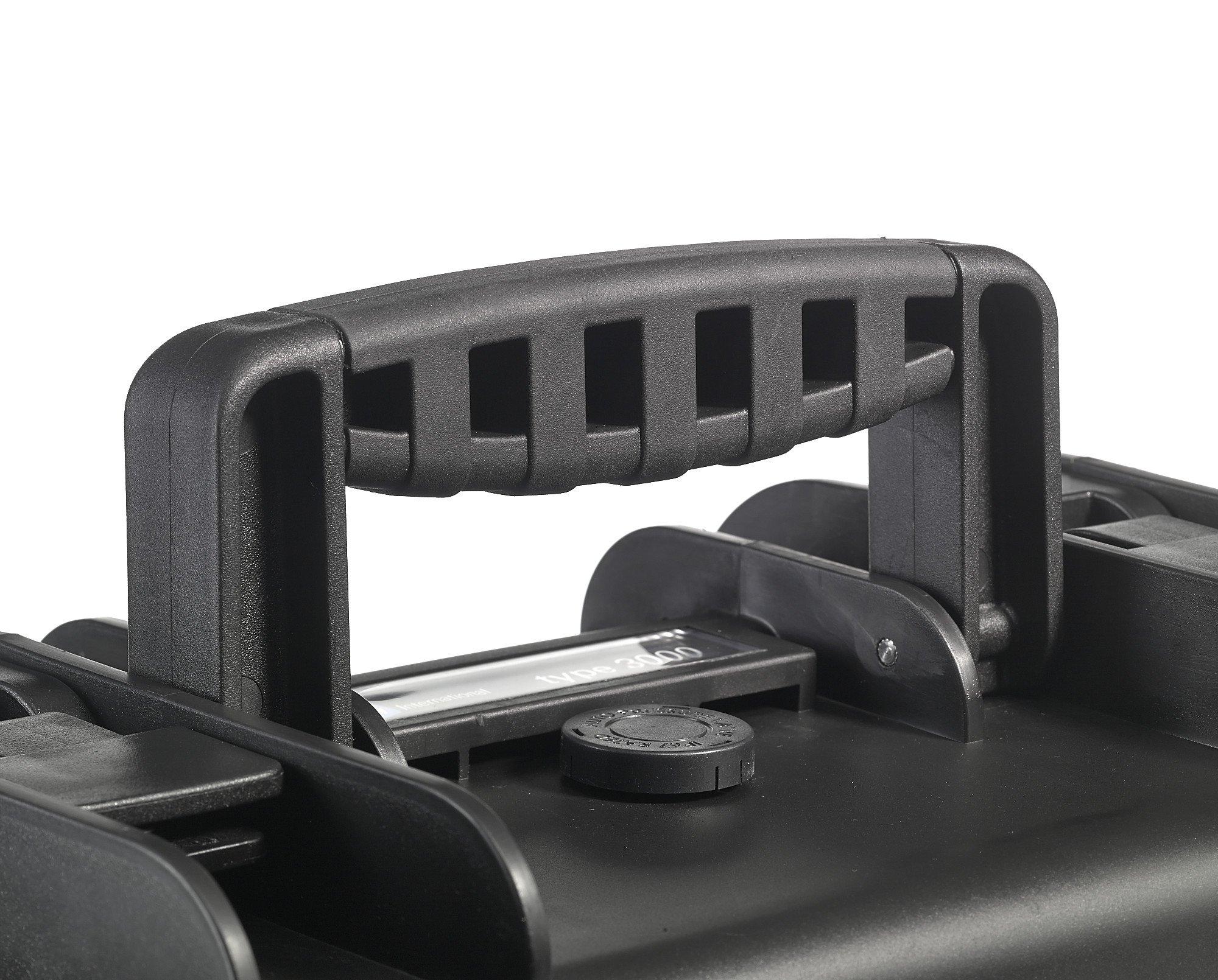 B&W International GmbH B&W Outdoor Case Hard Case Type 6600 Empty (Hard Case IP67, No Contents, Waterproof, Inner Dimensions 50 x 28.5 x 18.5 cm, Black)