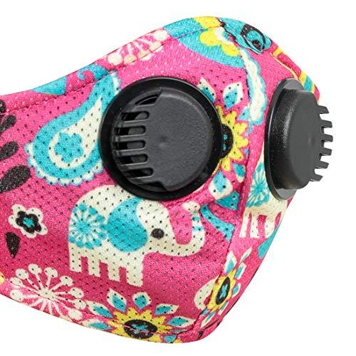 Chumbak Chumbak Outdoor Reusable Masks V2 Kids Set of 2 - Face Masks, Printed Masks with Adjustable Ear Loop, Fabric Face Mask, Comfortable, Washable Masks, 4.9"x7.5"