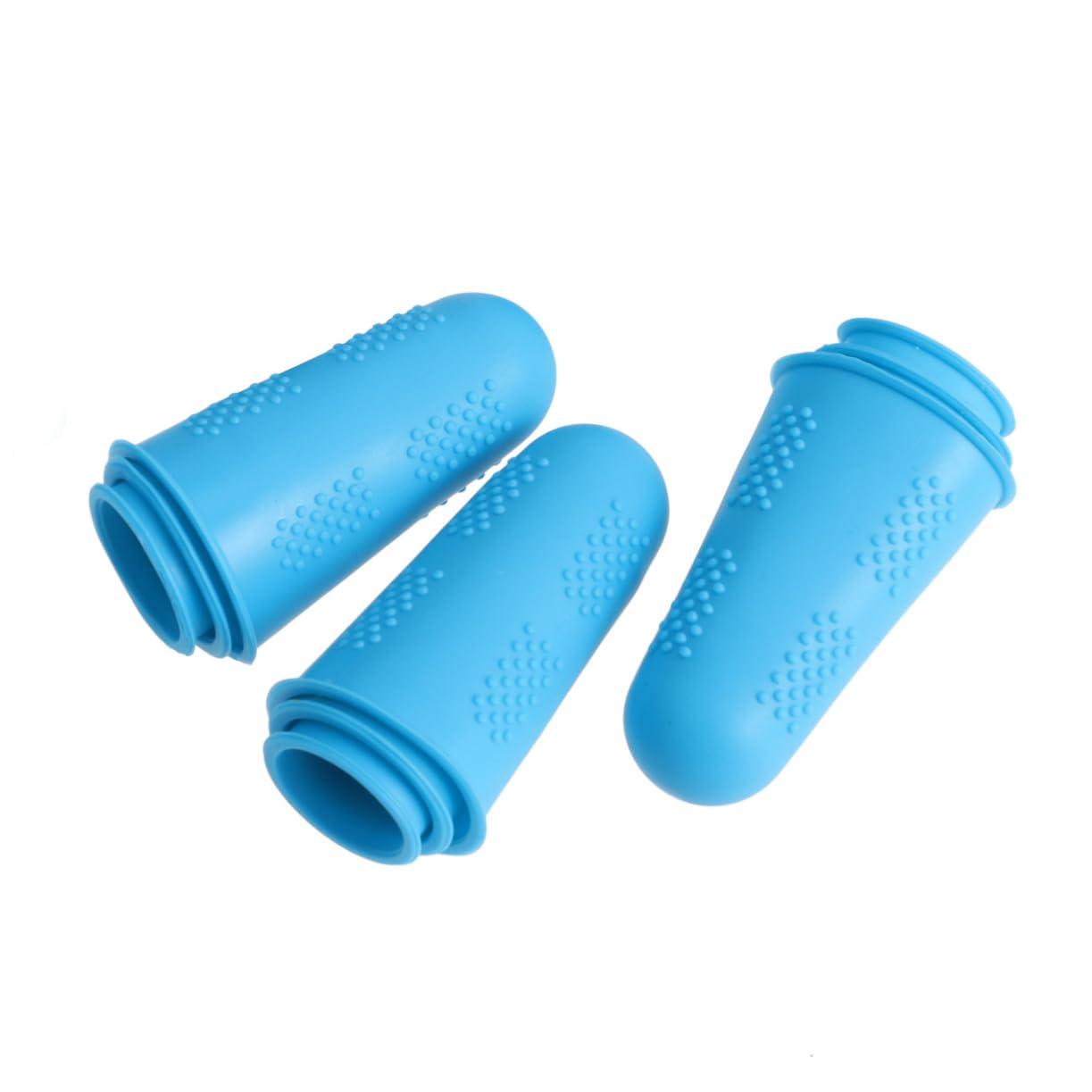 COLLBATH COLLBATH Silicone 12 Pcs Fingertip Protectors Gloves Nail Non-Slip and Flexible