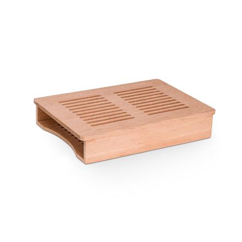 NewAir NewAir x Boveda 500 Count Electric Humidor, Spanish Cedar Shelves with Temperature Control, Cigar Humidor Box with Built-In Boveda Humidity Control in Stainless Steel