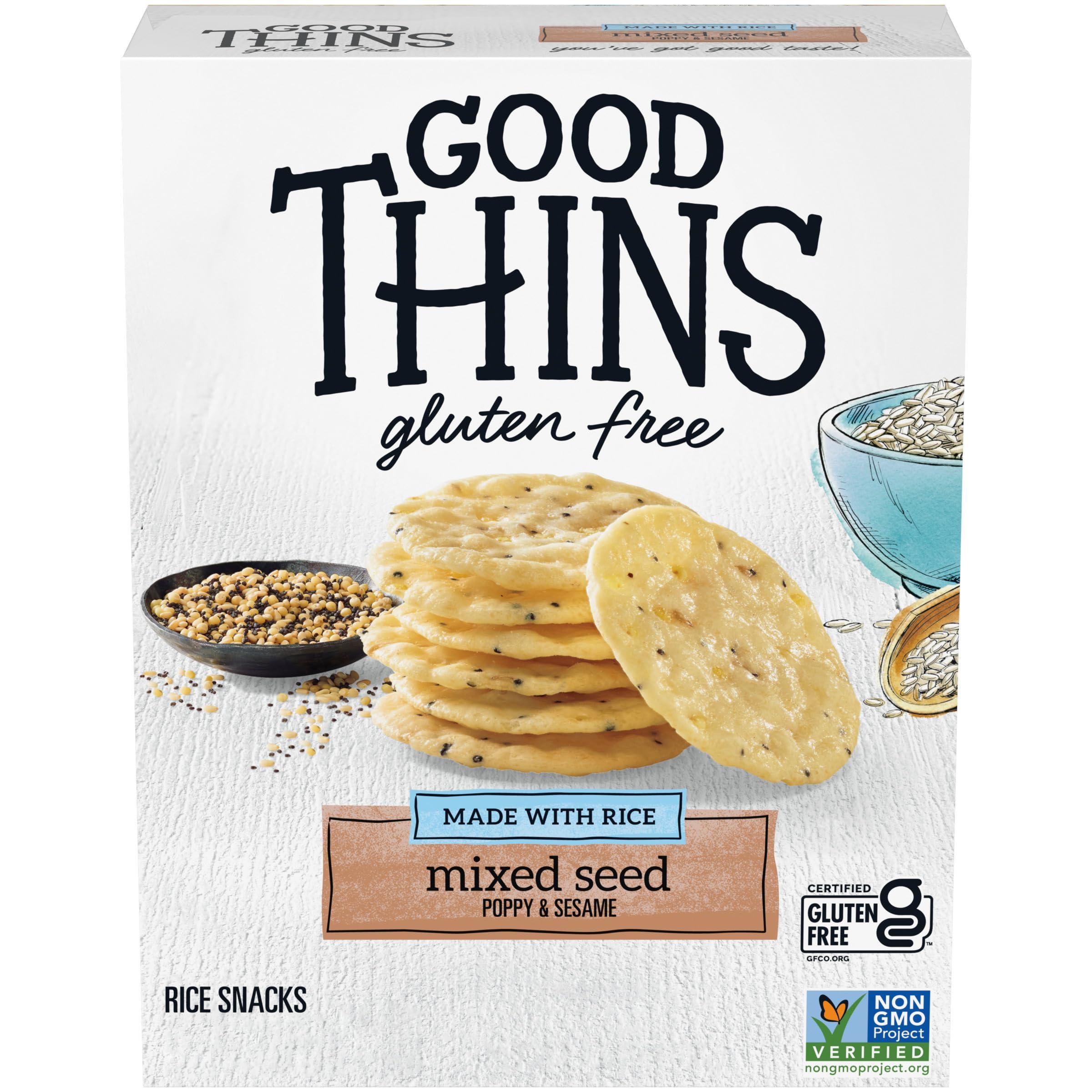 Good Thins Good Thins Mixed Seed Rice Snacks Gluten Free Crackers, 3.5 oz