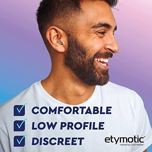 Etymotic Research Etymotic Research ER20XS High Fidelity Reusable Earplugs - Low Profile Fit and Waterproof Case - Noise Reduction Ear Plugs for Concerts, Musicians, Raves, Sporting Events & Festivals - Universal Fit